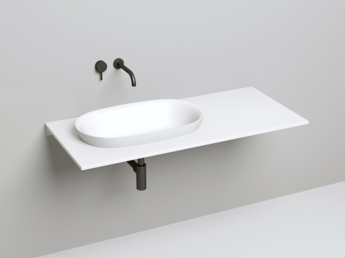 Раковина из искусственного камня S-Stone Salini MAREA 1802201MF 60х40 полувстраиваемая цвет мультиколор